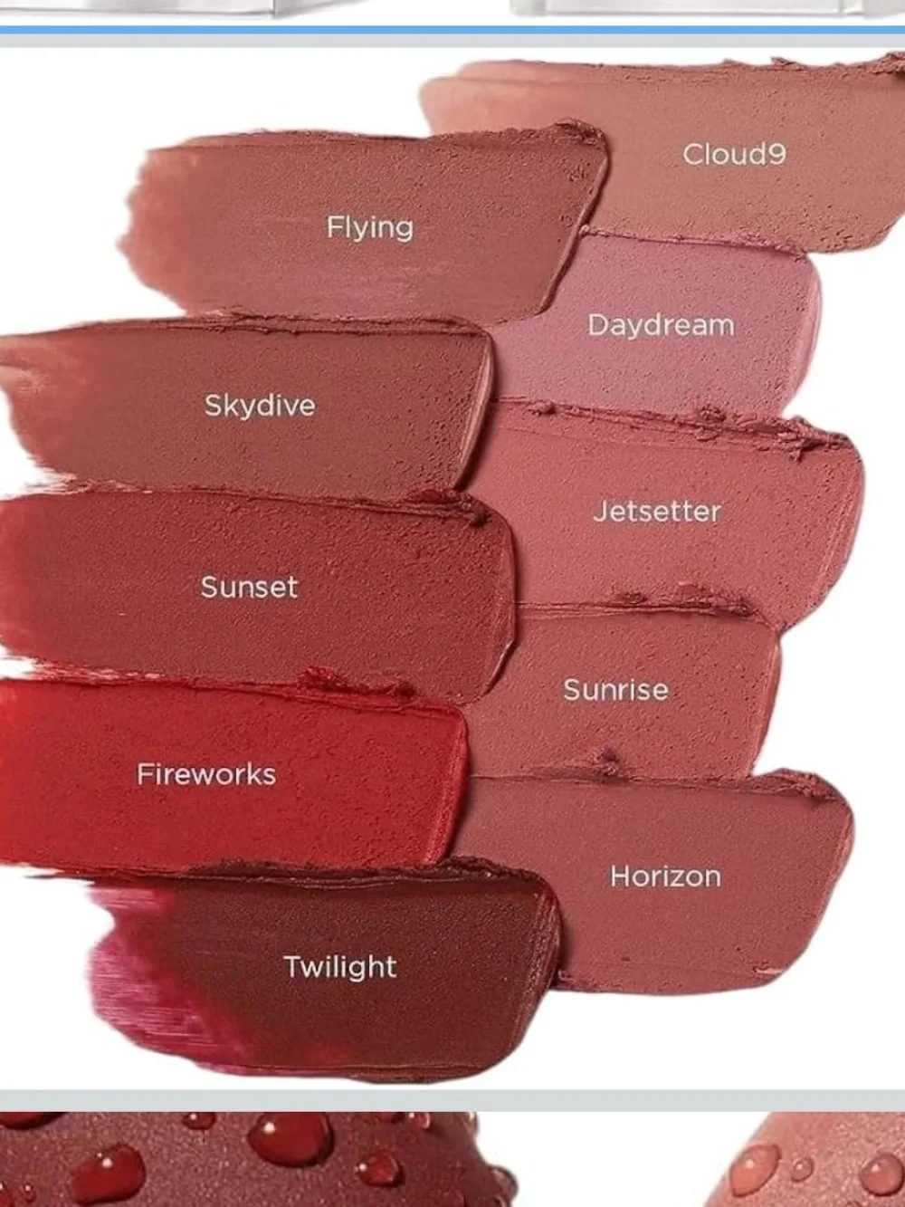 $ Sale Joah Air Light Satin Lipstick in shade Fireworks fiery red vegan new